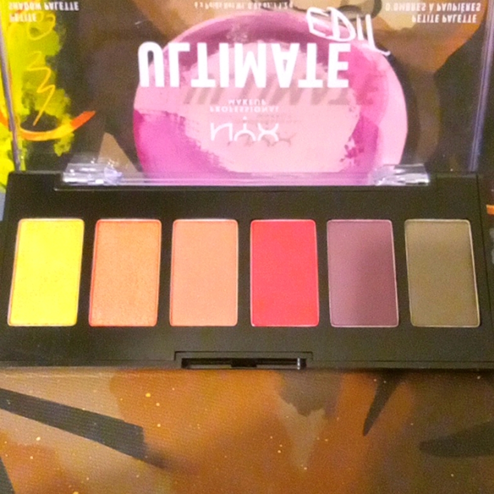 NYX Ultimate Edit Yellow Red Eyeshadow Palette